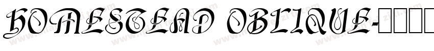 Homestead Oblique字体转换